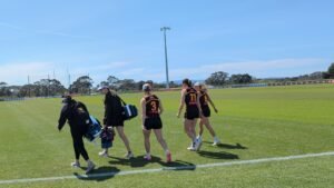 📸 **[Match Photo] Hawthorn Training (AFLW 2026)** **Players in frame:** • **Greta Bodey** #3 (Hawthorn) • **Jenna Richardson** #11 (Hawthorn) #Hawthorn #AFLLive