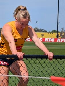 📸 **[Match Photo] Hawthorn Training (AFLW 2026)** **Players in frame:** • **Matilda Van Berkel** #30 (Hawthorn) #Hawthorn #AFLLive