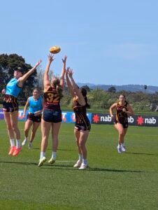 Laura Elliott #20 (Hawthorn), Annabelle Embelton #32 (Hawthorn), Aine McDonagh #13 (Hawthorn), Jenna Richardson #11 (Hawthorn), Najwa Allen #4 (Hawthorn)