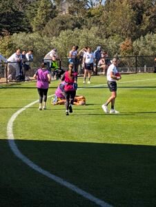 Bates down and the stretcher called for