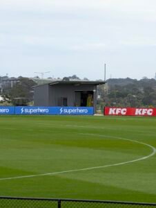 Training shed open. Looks like some sort of training this morning.